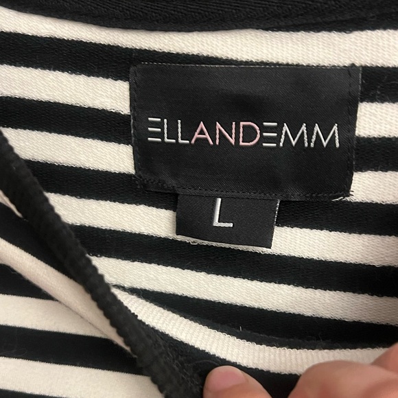 Ellandemm VOUGE Stripe Sweater Sz Lg - Picture 3 of 3